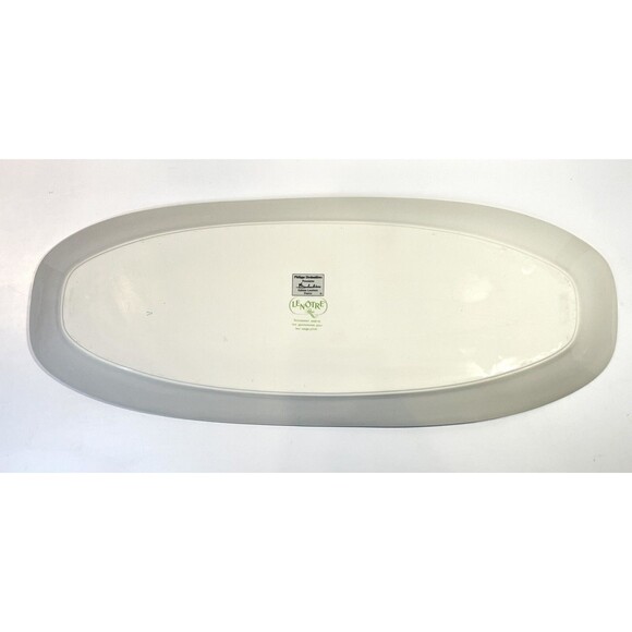 Philippe Deshoulieres Large Serving Platter Lourioux France Porcelain Garden Wow - Picture 5 of 11